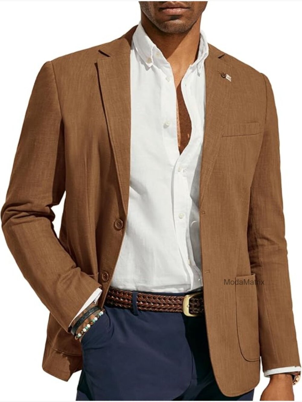 Lightweight Linen Sport Coat Unlined Blazer Casual Mens Size M